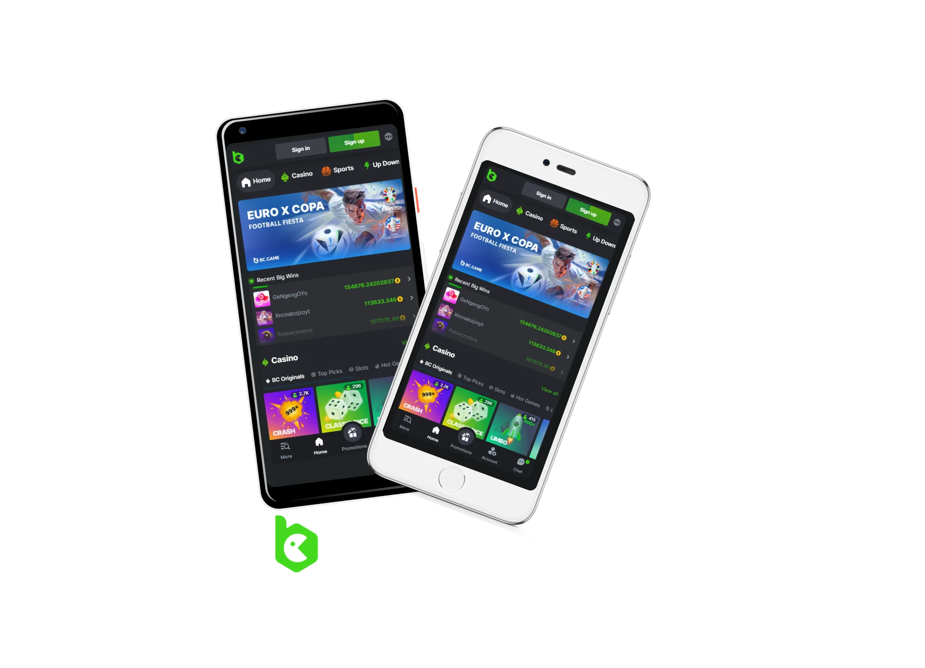 For iOS and Android in India, download the BC Game APK.