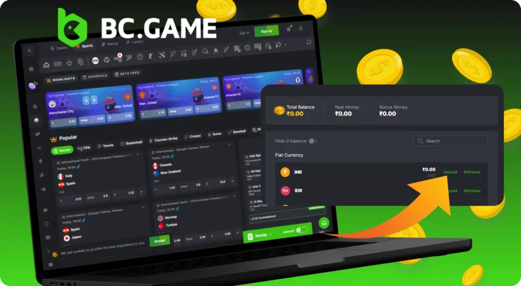 Guidelines for using the BC Game website's betting feature.